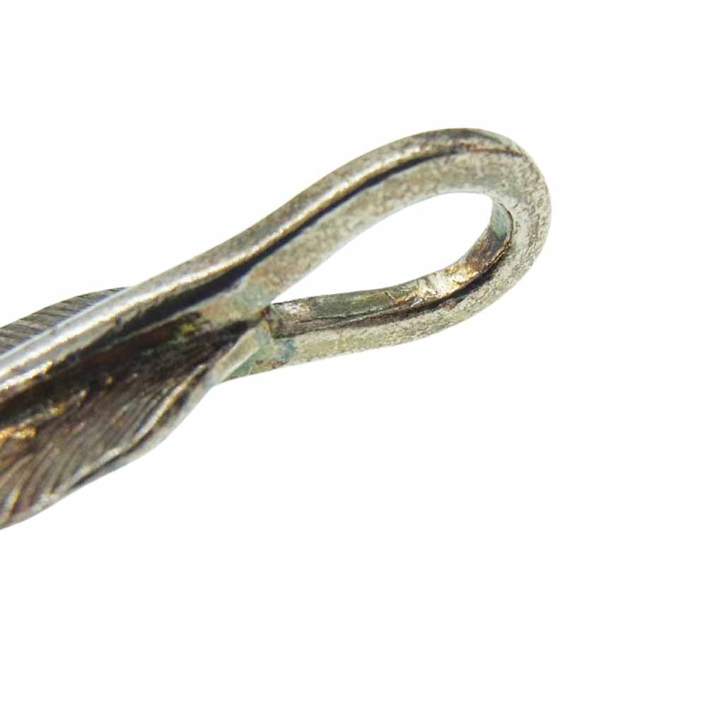 FIRST ARROW's ファーストアローズ ターコイズ フェザー ペンダント トップ 右向き Small シルバー系【中古】