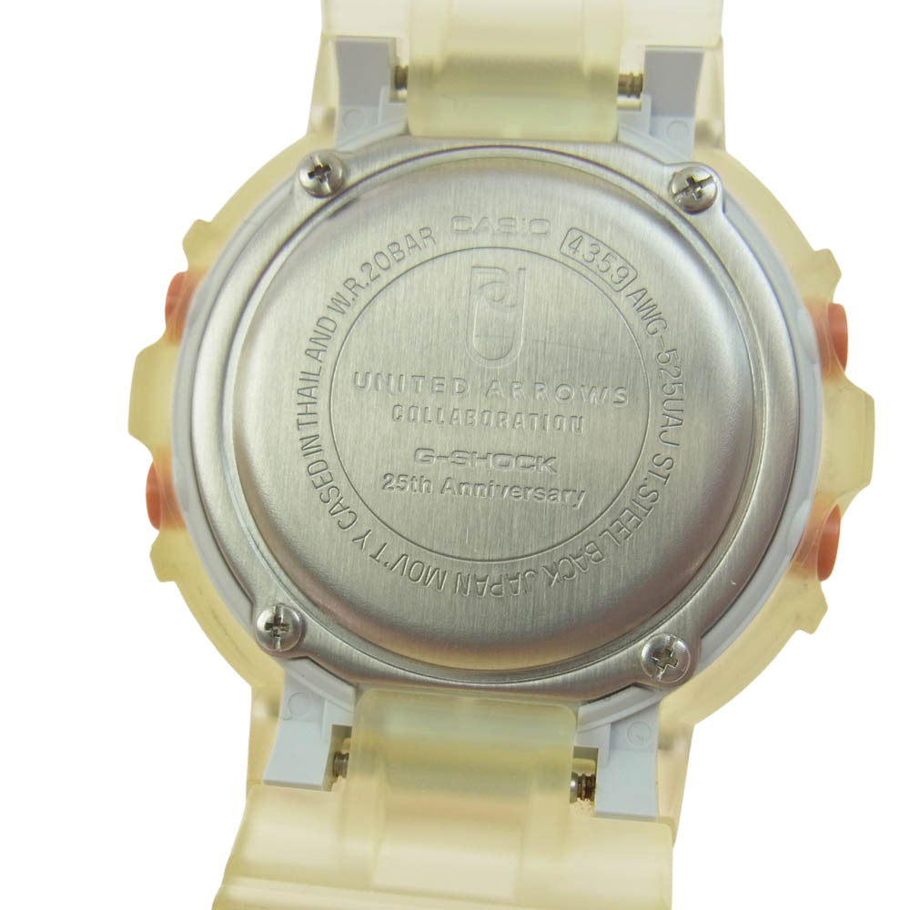 CASIO G-SHOCK カシオ ジーショック AWG-525UAJ-7A UnitedArrowsコラボ 25周年記念 モデル ラバー 腕時計 クリア系【中古】