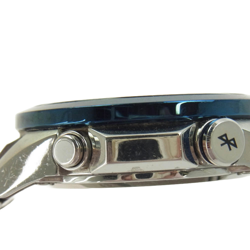 CASIO カシオ EQB-501 EDIFICE エディフィス  クロノ ソーラー ウォッチ 腕時計 シルバー系 ブルー系【中古】