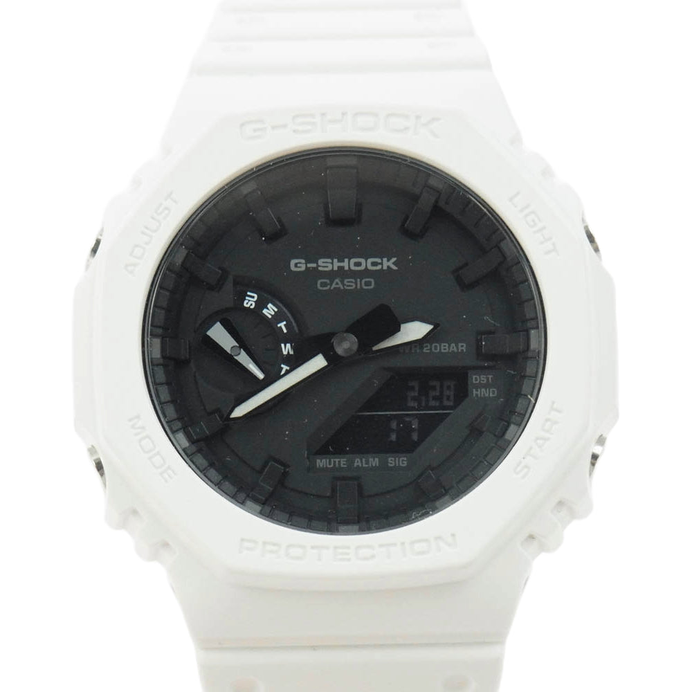 CASIO G-SHOCK カシオ ジーショック GA-2100-1AJF デジタル アナログ コンビネーション モデル 腕時計 ホワイト系【中古】