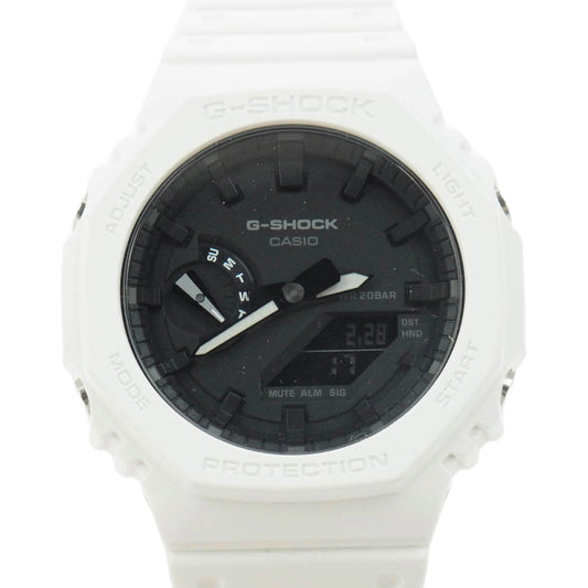 CASIO G-SHOCK カシオ ジーショック GA-2100-1AJF デジタル アナログ コンビネーション モデル 腕時計 ホワイト系【中古】