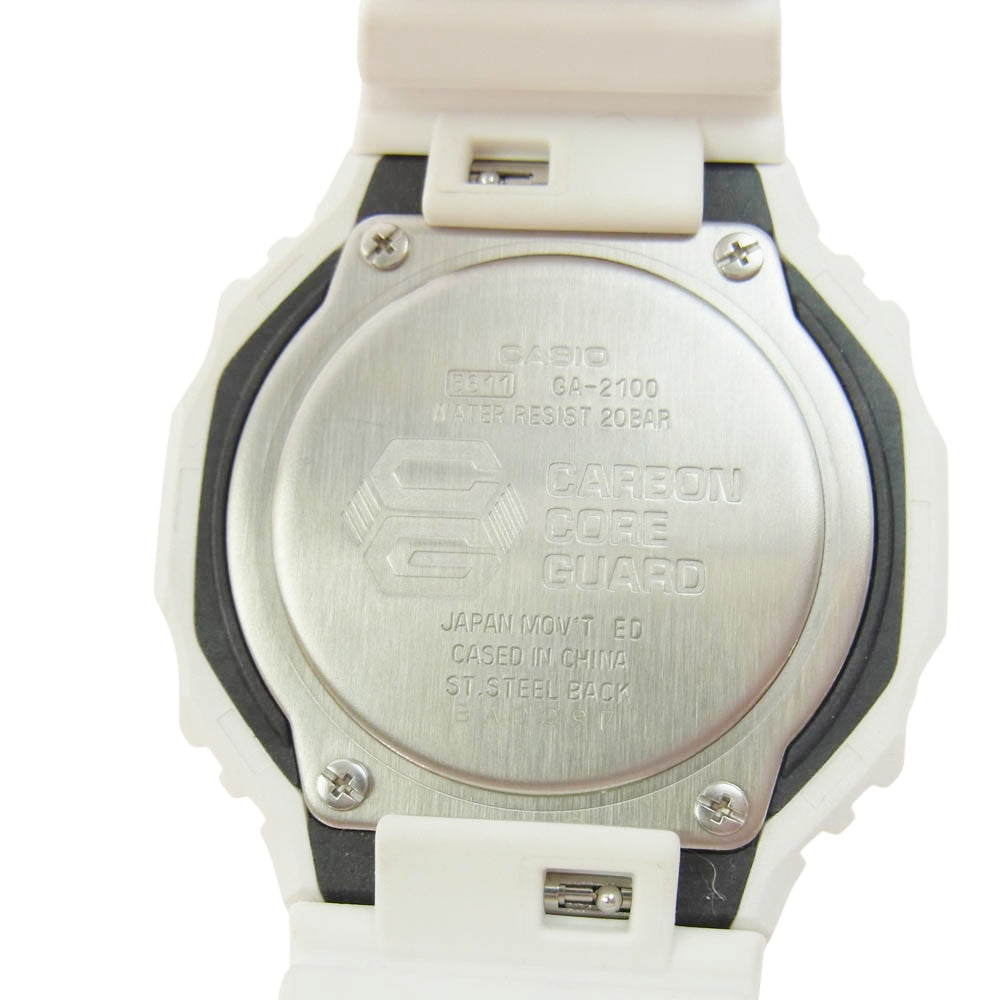 CASIO G-SHOCK カシオ ジーショック GA-2100-1AJF デジタル アナログ コンビネーション モデル 腕時計 ホワイト系【中古】