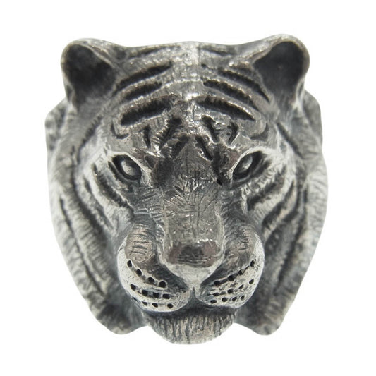 ドッグステイト TIGER RING タイガー リング シルバー系 25号【中古】
