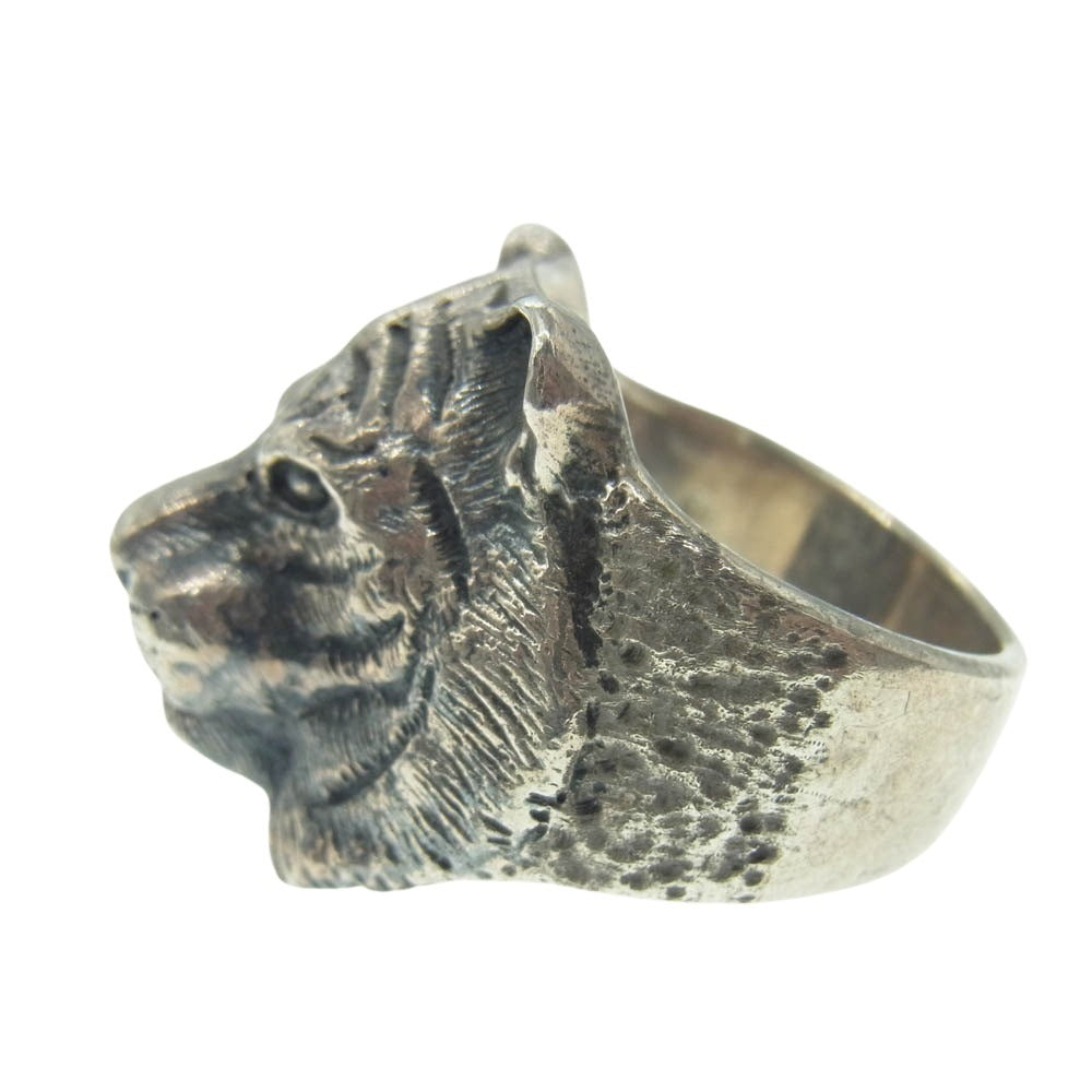 ドッグステイト TIGER RING タイガー リング シルバー系 25号【中古】
