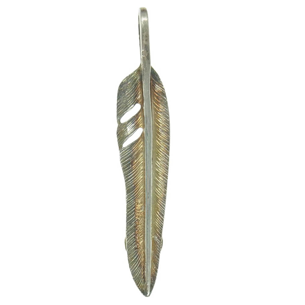 FIRST ARROW's ファーストアローズ メタル付 フェザー ペンダント トップ シルバー系【中古】
