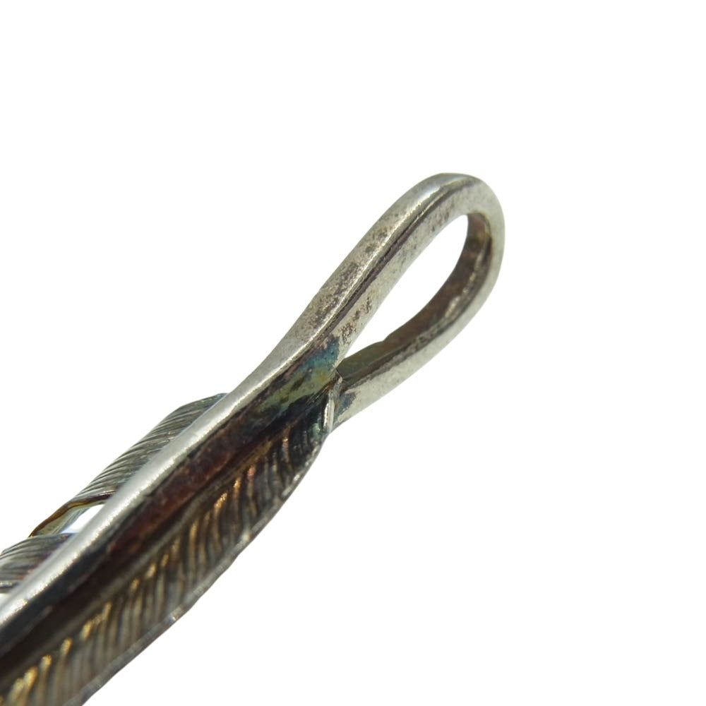 FIRST ARROW's ファーストアローズ メタル付 フェザー ペンダント トップ シルバー系【中古】
