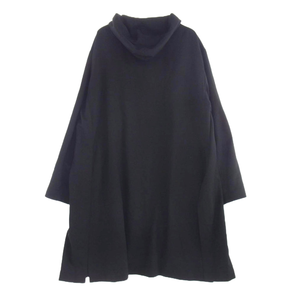 Maison MIHARA YASUHIRO メゾンミハラヤスヒロ A01CT171 フーデッド ジップアップ コート ロング パーカー モッズコート ブラック系 44【中古】