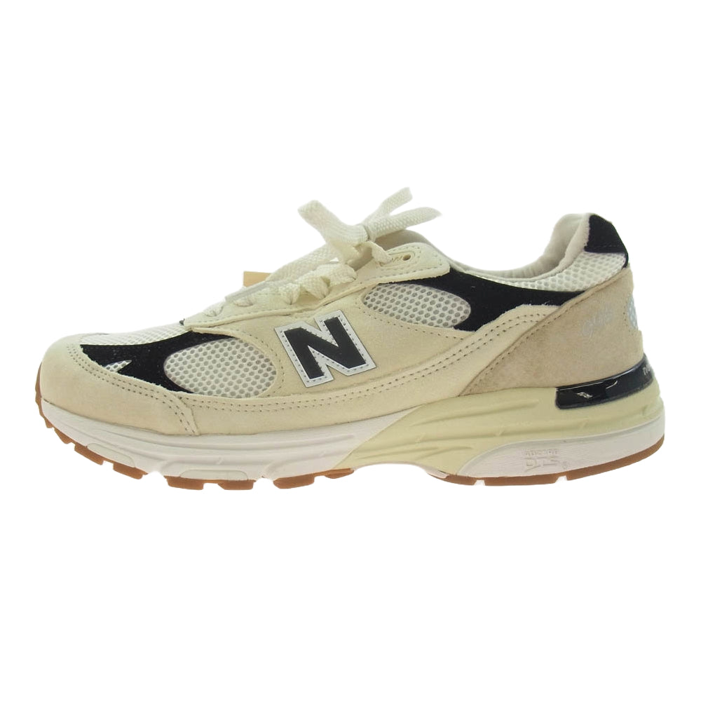 NEW BALANCE ニューバランス USA製 U993WS Sea Salt シーソルト スニーカー オフホワイト系 ブラック系 28cm【新古品】【未使用】【中古】