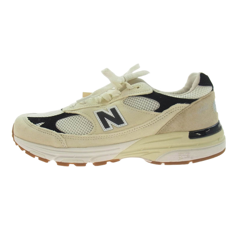 NEW BALANCE ニューバランス USA製 U993WS Sea Salt シーソルト スニーカー オフホワイト系 ブラック系 28cm【新古品】【未使用】【中古】
