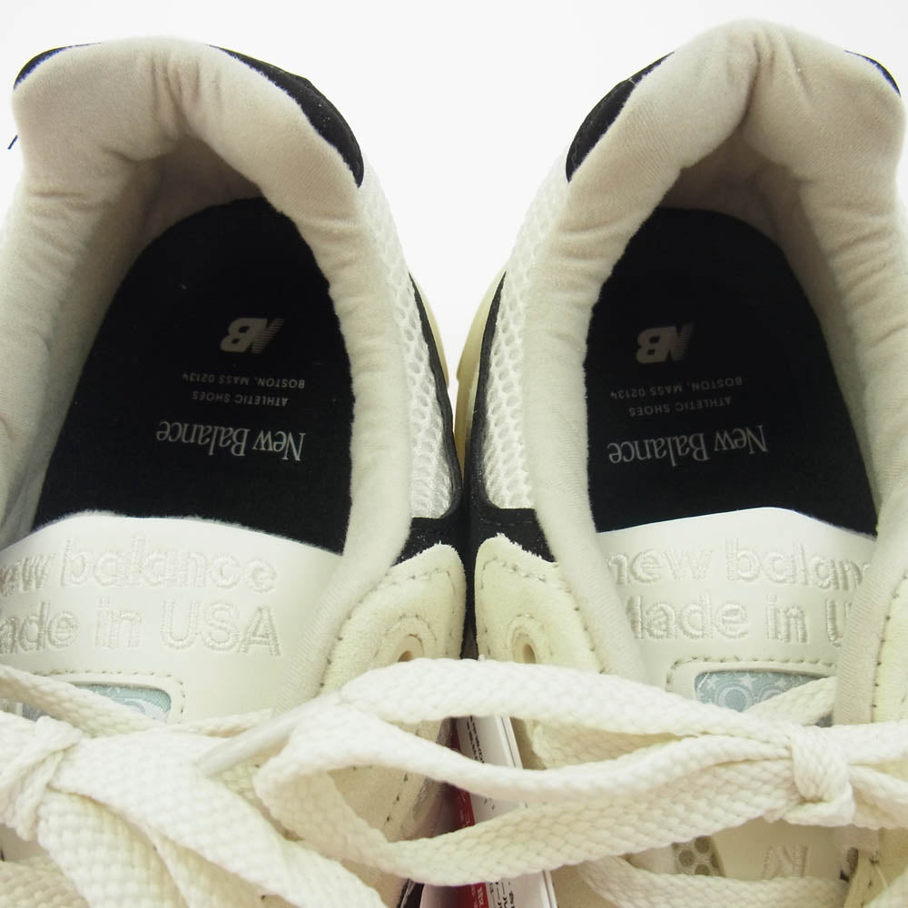 NEW BALANCE ニューバランス USA製 U993WS Sea Salt シーソルト スニーカー オフホワイト系 ブラック系 28cm【新古品】【未使用】【中古】