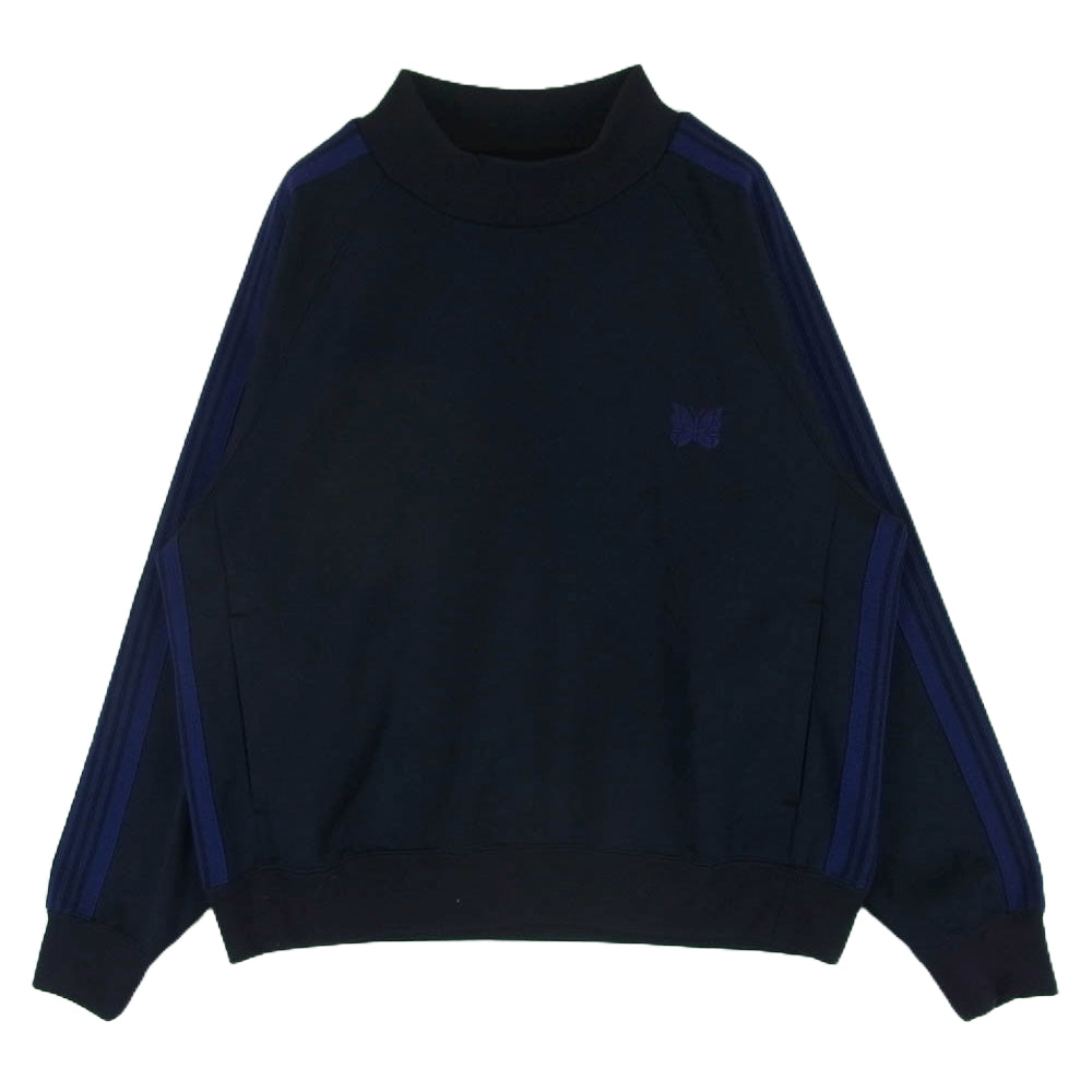 Needles ニードルス FK368 BEAMS BOY ビームスボーイ別注 Trak Mockneck Top モックネックトップ サイドライン スウェット トレーナー ダークネイビー系 パープル系 XS【中古】