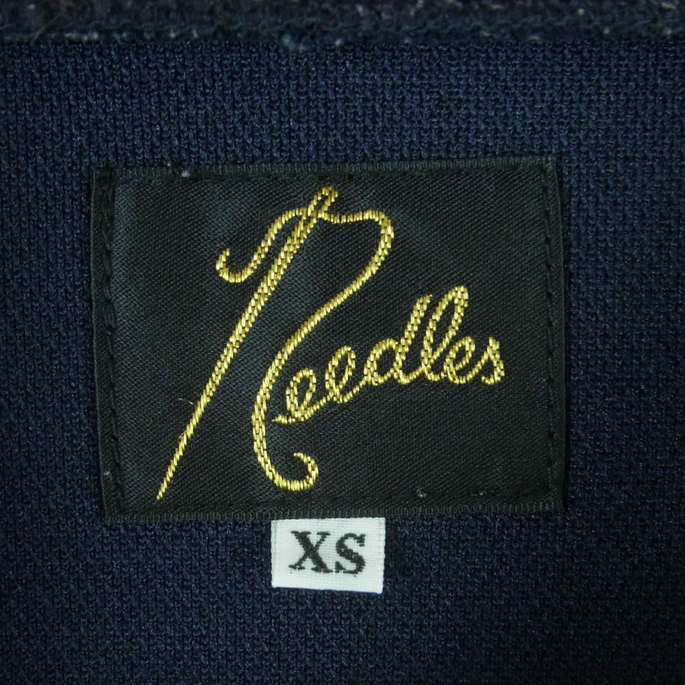 Needles ニードルス FK368 BEAMS BOY ビームスボーイ別注 Trak Mockneck Top モックネックトップ サイドライン スウェット トレーナー ダークネイビー系 パープル系 XS【中古】