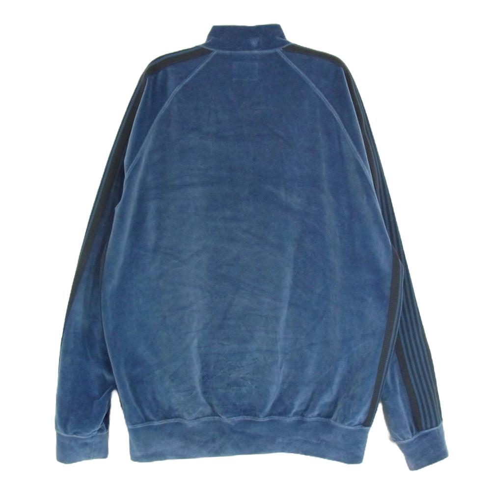 Needles ニードルス 23AW NS251 R.C Track Jacket C Pe Velour ベロア サイドライン トラックジャケット ブルー系 L【中古】