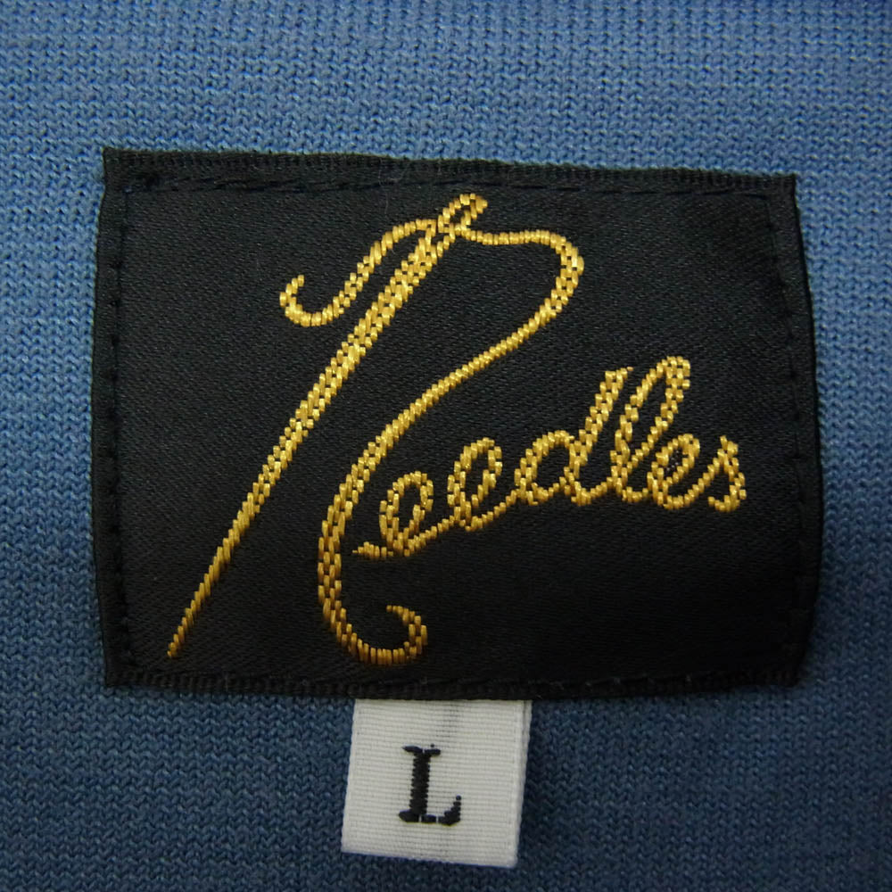 Needles ニードルス 23AW NS251 R.C Track Jacket C Pe Velour ベロア サイドライン トラックジャケット ブルー系 L【中古】