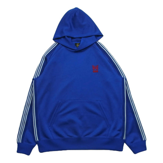 Needles ニードルス LQ464 UNION TRACK HOODIE ユニオン トラック フーディ パーカー ジャージ素材 ブルー系 S【中古】