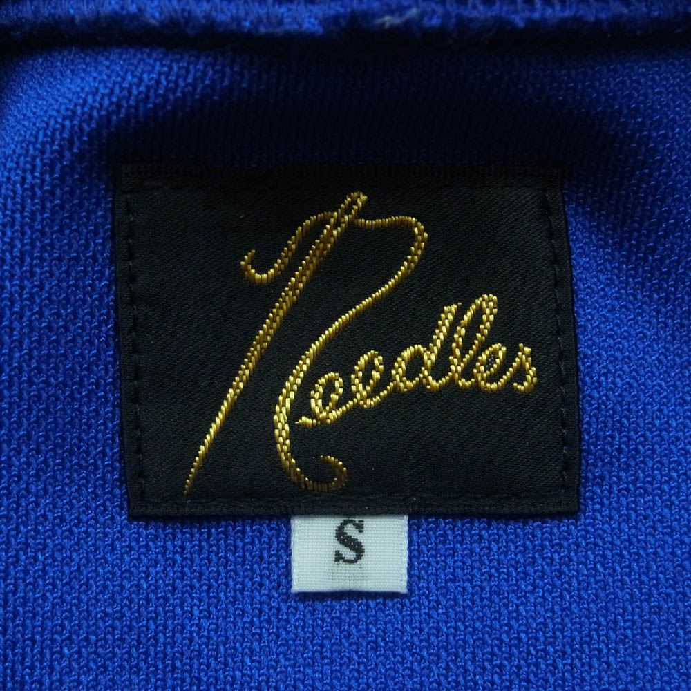 Needles ニードルス LQ464 UNION TRACK HOODIE ユニオン トラック フーディ パーカー ジャージ素材 ブルー系 S【中古】