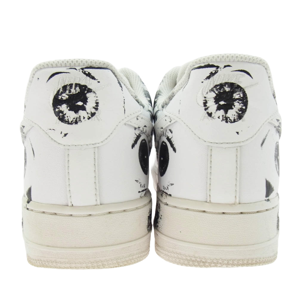 Supreme シュプリーム 923044-100 × NIKE ナイキ × COMME des GARCONS SHIRT コムデギャルソンシャツ AIR FORCE 1 LOW エアフォースワン ローカット スニーカー ホワイト系 27.5cm【中古】