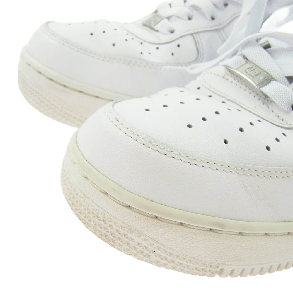 Supreme シュプリーム 923044-100 × NIKE ナイキ × COMME des GARCONS SHIRT コムデギャルソンシャツ AIR FORCE 1 LOW エアフォースワン ローカット スニーカー ホワイト系 27.5cm【中古】