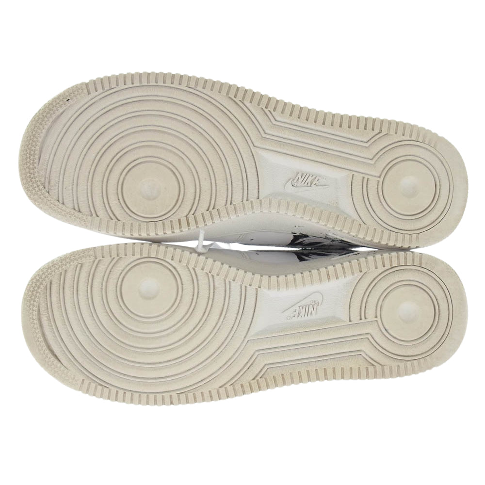 Supreme シュプリーム 923044-100 × NIKE ナイキ × COMME des GARCONS SHIRT コムデギャルソンシャツ AIR FORCE 1 LOW エアフォースワン ローカット スニーカー ホワイト系 27.5cm【中古】