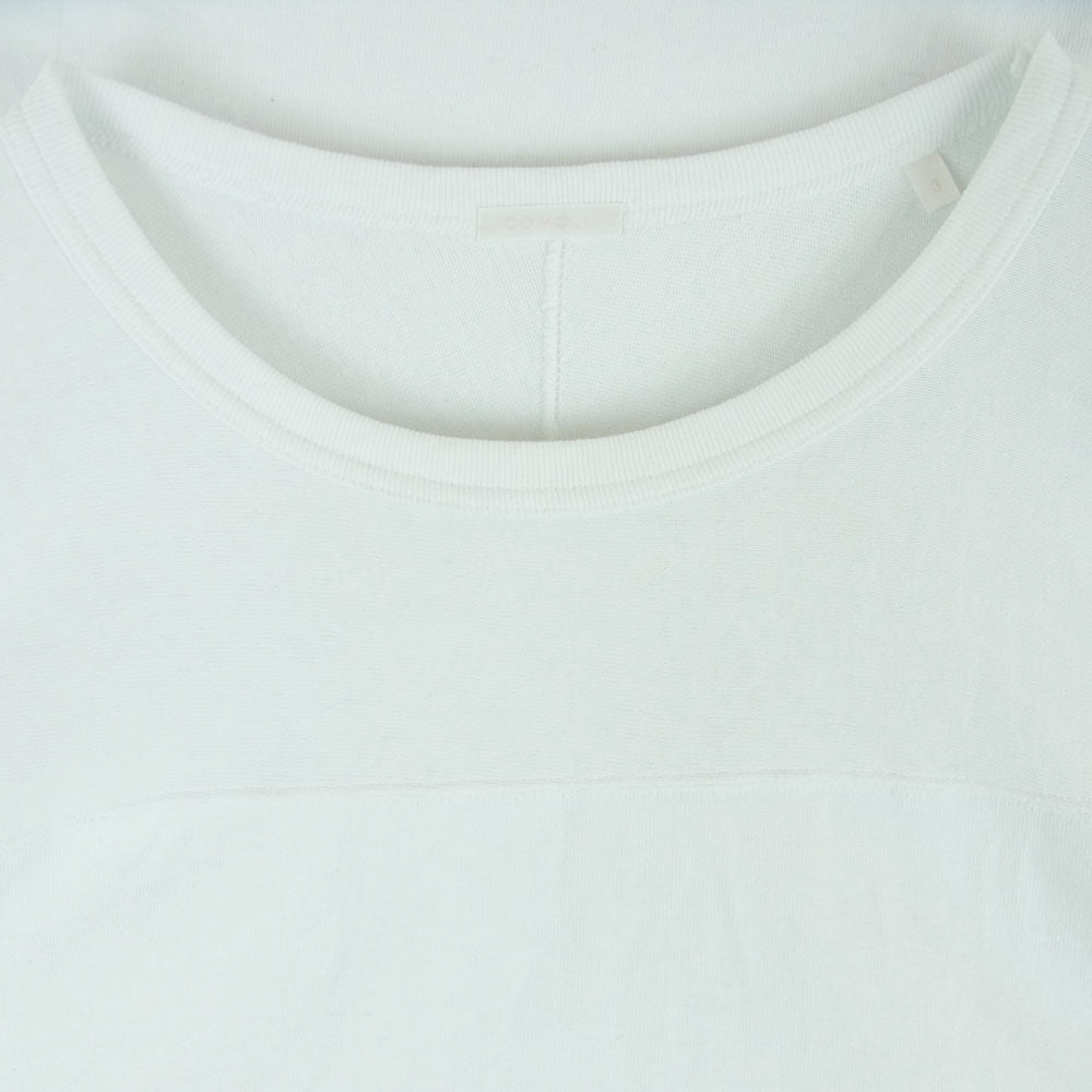 COMOLI コモリ 22SS V01-05005 フットボール シャツ 長袖 カットソー コットン 日本製 ホワイト系 3【中古】