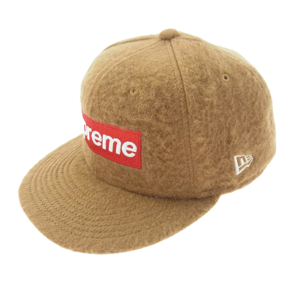 Supreme シュプリーム 24AW × New Era ニューエラ Brushed Wool Box Logo ブラッシュド ボックス ロゴ キャップ ブラウン系 58.7cm【新古品】【未使用】【中古】
