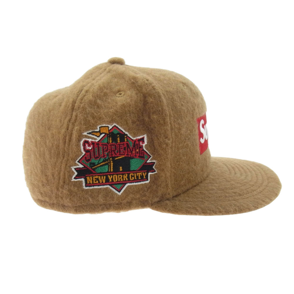 Supreme シュプリーム 24AW × New Era ニューエラ Brushed Wool Box Logo ブラッシュド ボックス ロゴ キャップ ブラウン系 58.7cm【新古品】【未使用】【中古】