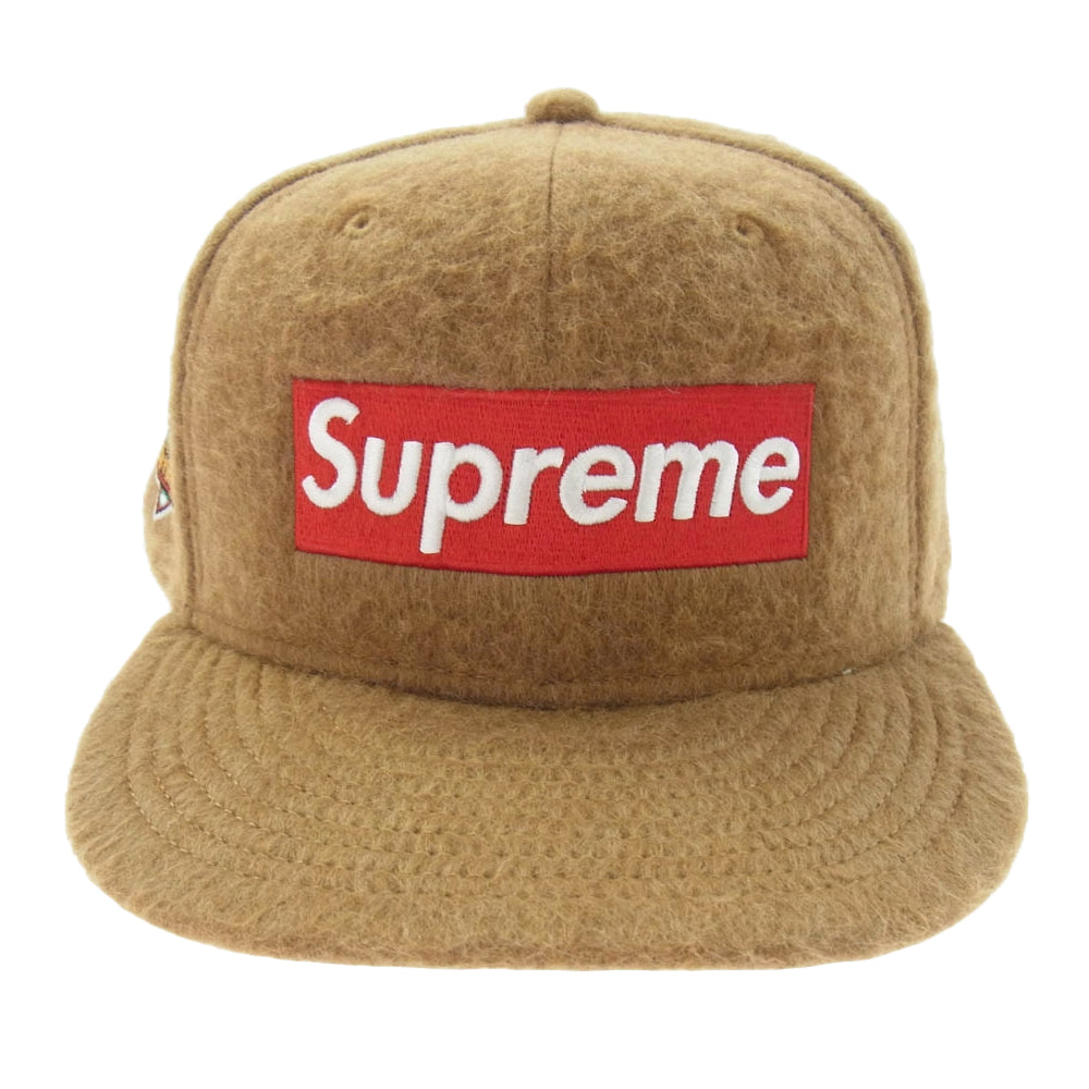 Supreme シュプリーム 24AW × New Era ニューエラ Brushed Wool Box Logo ブラッシュド ボックス ロゴ キャップ ブラウン系 58.7cm【新古品】【未使用】【中古】
