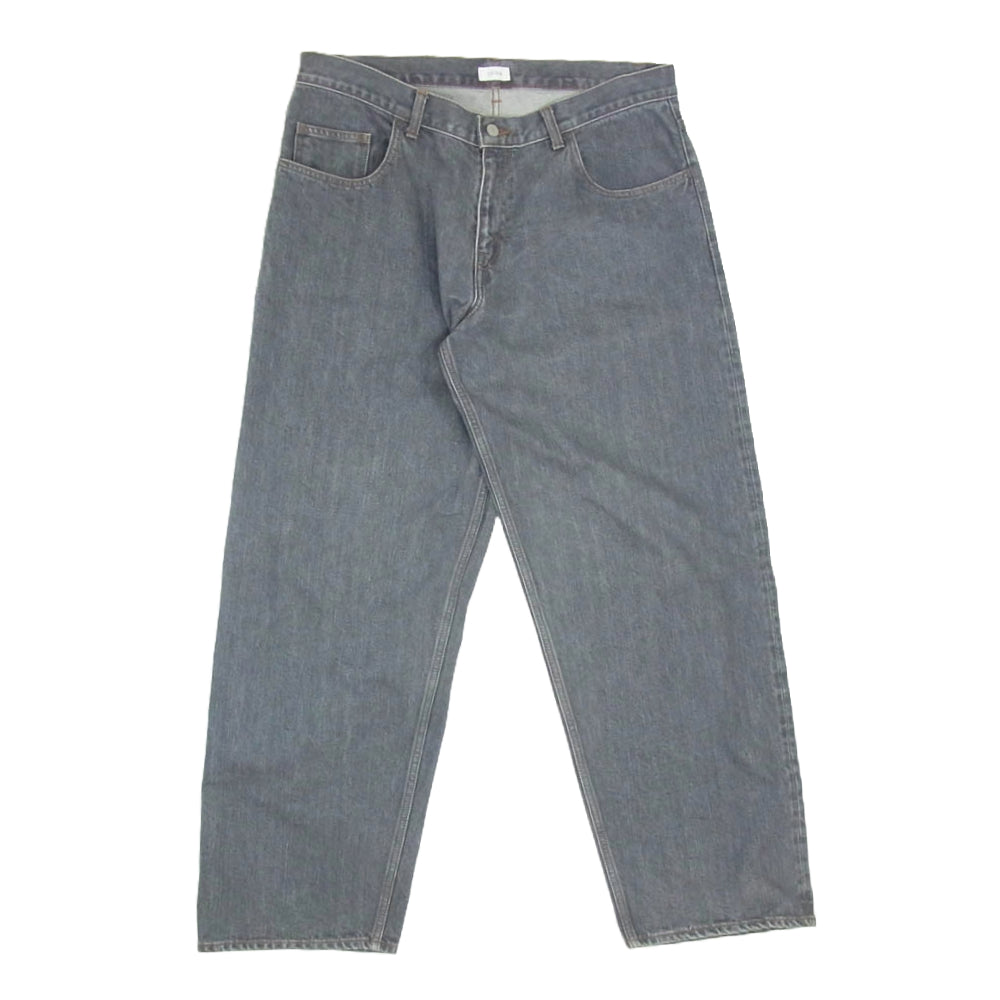 シオタ 21AW NPTM-11BG スビンコットン 13.5oz バギー デニム パンツ ブラック系 34【中古】