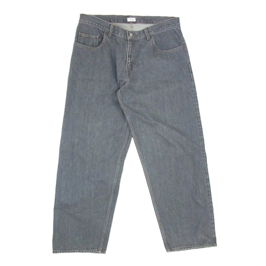 シオタ 21AW NPTM-11BG スビンコットン 13.5oz バギー デニム パンツ ブラック系 34【中古】