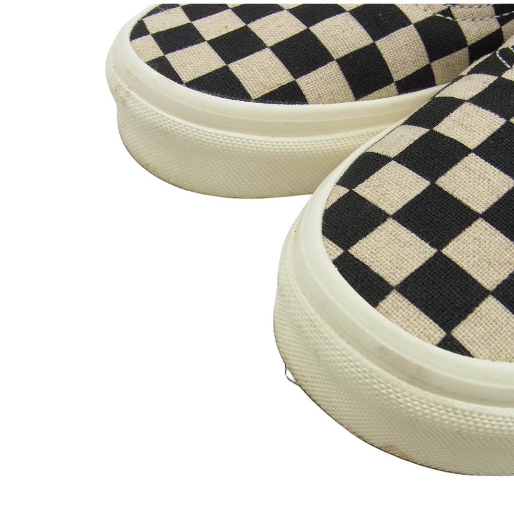 VANS バンズ VN0A5KRD705 ECO Theory Checkerboard Authentic Black エコセオリーチェッカーボードオーセンティック ブラック スニーカー ブラック系 ホワイト系 25.5cm【中古】