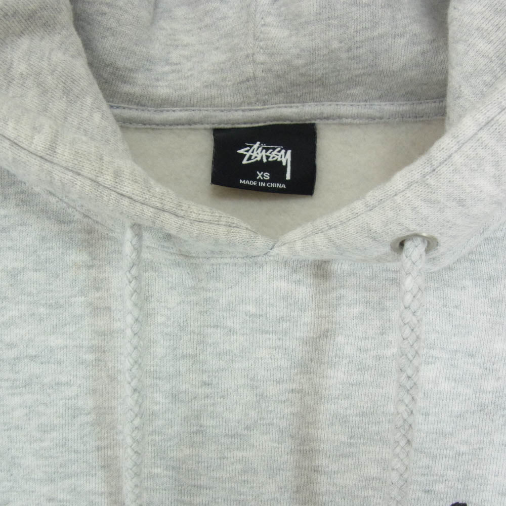 STUSSY ステューシー Z40SAGR018 HONOLULU ハワイ ホノルル 限定 ストック ロゴ プルオーバー パーカー グレー系 XS【中古】