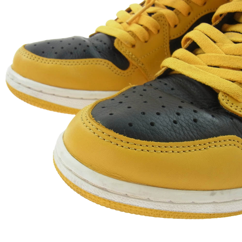 NIKE ナイキ 555088-701 AIR JORDAN1 RETRO HIGH OG Pollen エアジョーダン1 ハイカットスニーカー イエロー系 ブラック系 27.5cm【中古】
