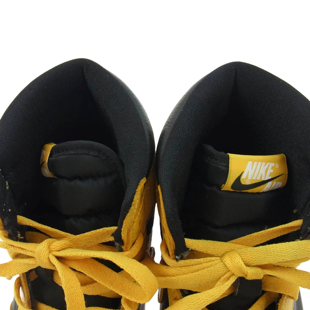 NIKE ナイキ 555088-701 AIR JORDAN1 RETRO HIGH OG Pollen エアジョーダン1 ハイカットスニーカー イエロー系 ブラック系 27.5cm【中古】
