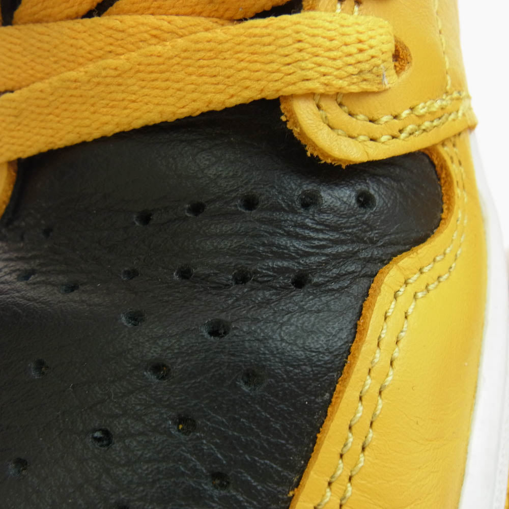 NIKE ナイキ 555088-701 AIR JORDAN1 RETRO HIGH OG Pollen エアジョーダン1 ハイカットスニーカー イエロー系 ブラック系 27.5cm【中古】