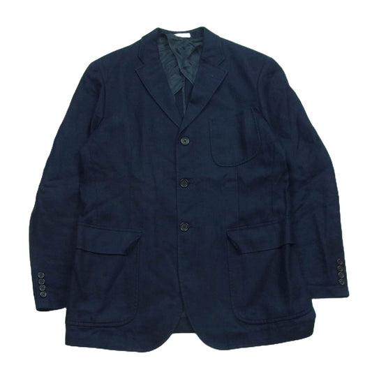 POLO RALPH LAUREN ポロ・ラルフローレン JK-RL-SM-0713 リネン 100％ 3B テーラード ジャケット ダークネイビー系 LL【中古】