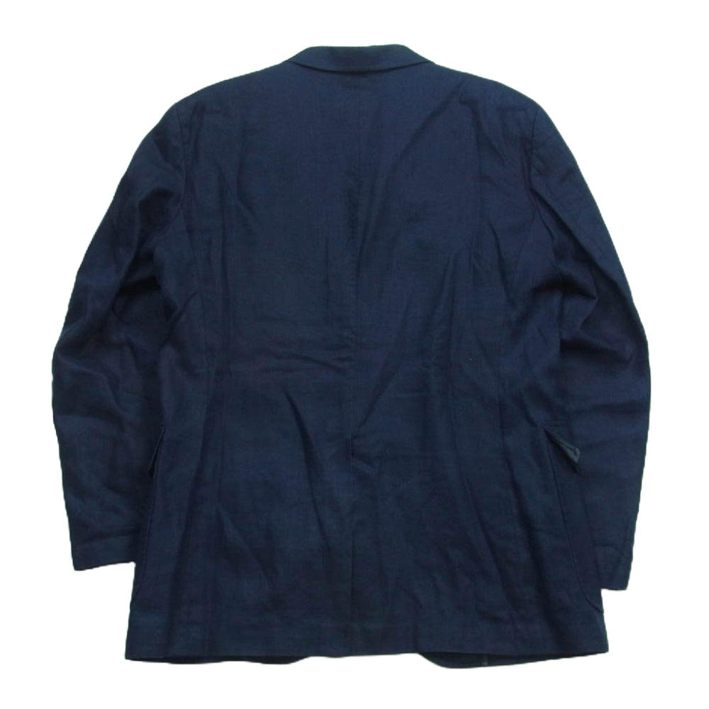 POLO RALPH LAUREN ポロ・ラルフローレン JK-RL-SM-0713 リネン 100％ 3B テーラード ジャケット ダークネイビー系 LL【中古】