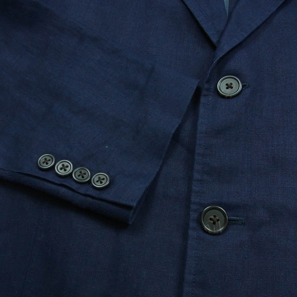 POLO RALPH LAUREN ポロ・ラルフローレン JK-RL-SM-0713 リネン 100％ 3B テーラード ジャケット ダークネイビー系 LL【中古】