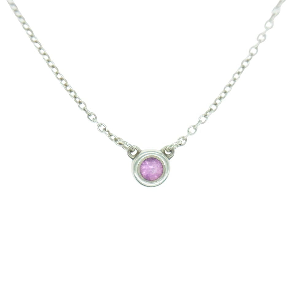 TIFFANY&Co. ティファニー バイザヤード エルサペレッティ 1P アメジスト シルバー AG925 ネックレス シルバー系【中古】
