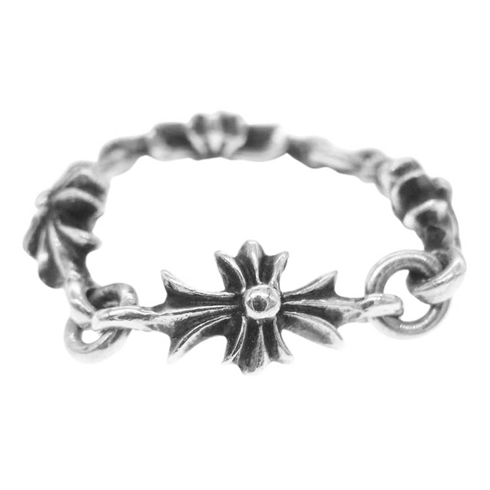 CHROME HEARTS クロムハーツ（原本無） RING TNY E CH PLS タイニーE CHプラス リング 4LINK シルバー系 9号【中古】