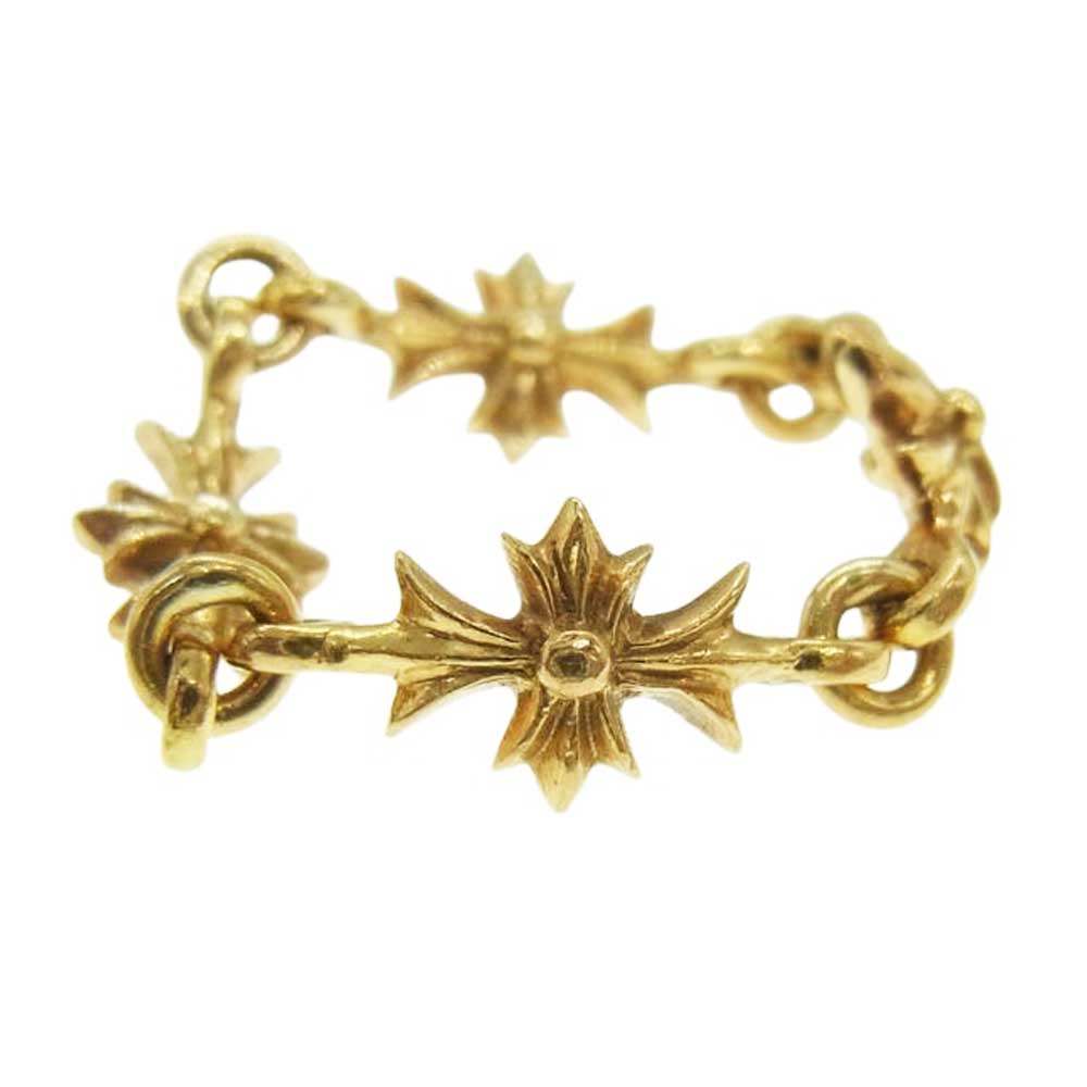 CHROME HEARTS クロムハーツ（原本無） 22K RING TNY E CH PLS タイニーE CHプラス リング 4LINK ゴールド系 12【中古】