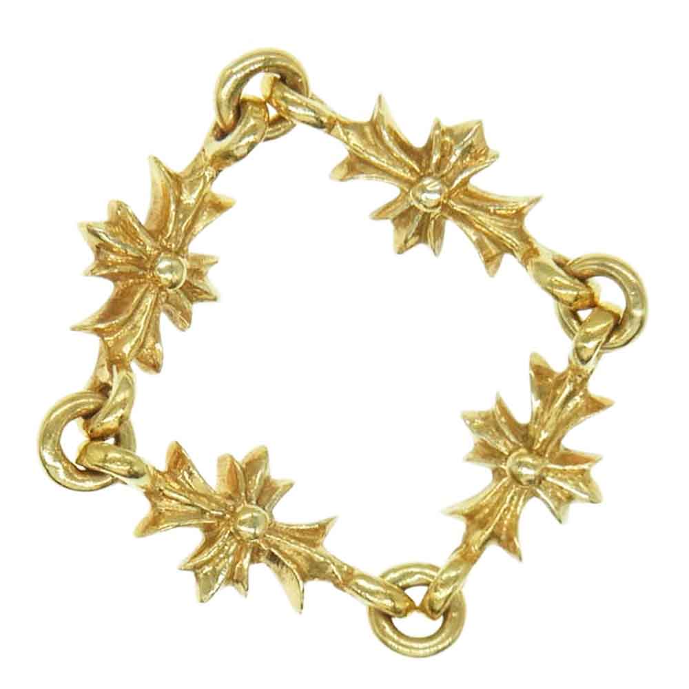 CHROME HEARTS クロムハーツ（原本無） 22K RING TNY E CH PLS タイニーE CHプラス リング 4LINK ゴールド系 12【中古】
