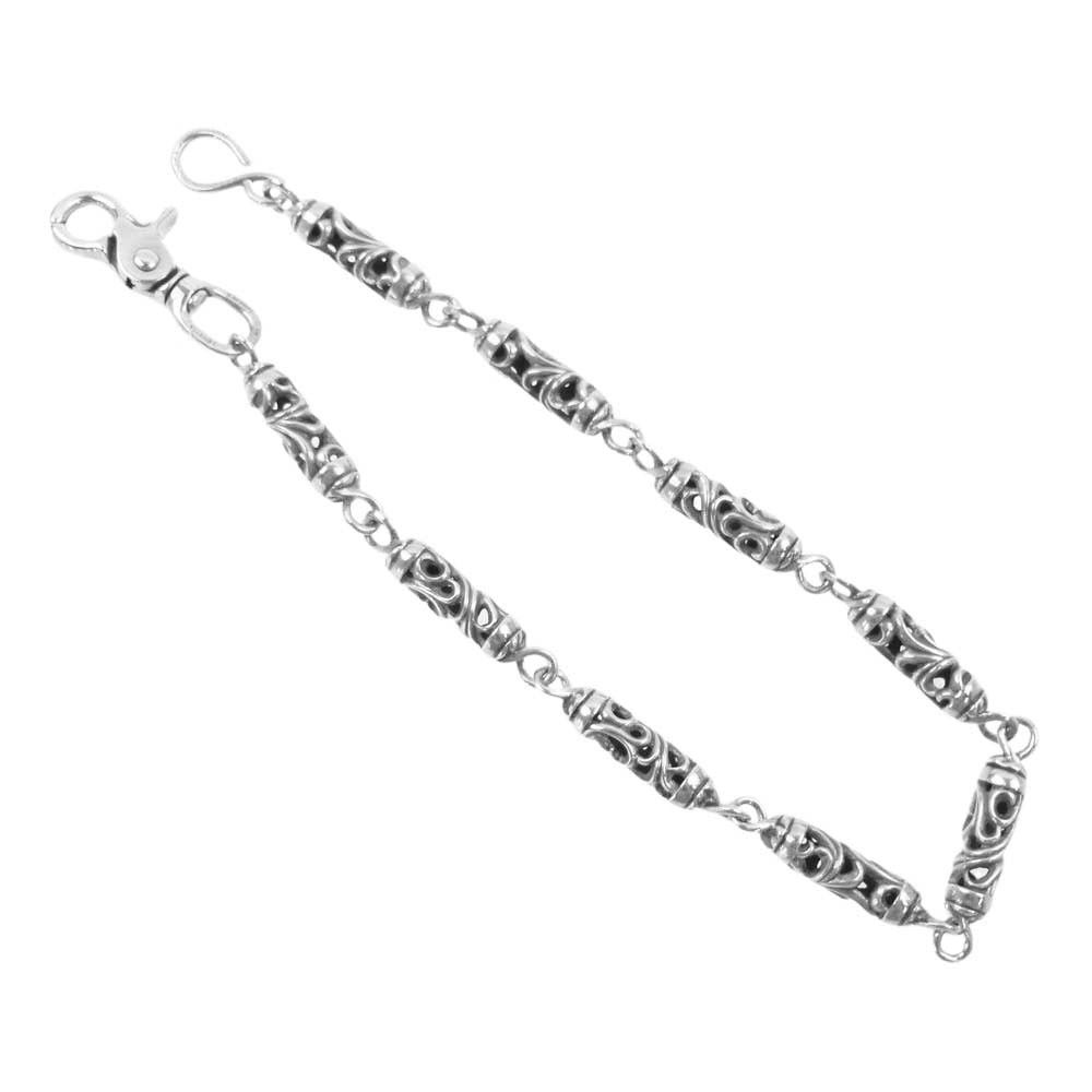 CHROME HEARTS クロムハーツ（原本無） 9LINK ROLLER LONG-S 9リンク ローラー ロング 1クリップ ウォレットチェーン シルバー系【中古】