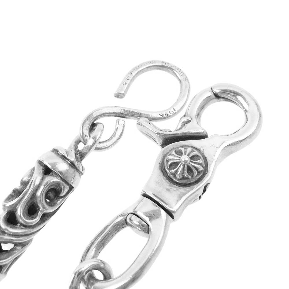 CHROME HEARTS クロムハーツ（原本無） 9LINK ROLLER LONG-S 9リンク ローラー ロング 1クリップ ウォレットチェーン シルバー系【中古】