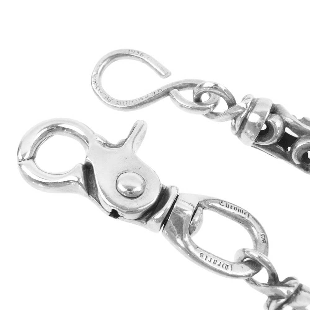 CHROME HEARTS クロムハーツ（原本無） 9LINK ROLLER LONG-S 9リンク ローラー ロング 1クリップ ウォレットチェーン シルバー系【中古】