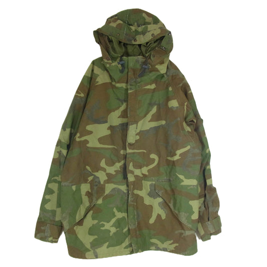 ミリタリー 8415-01-228-1320 90s ECWCS U.S.ARMY カモフラ パーカー カーキ系 L【中古】