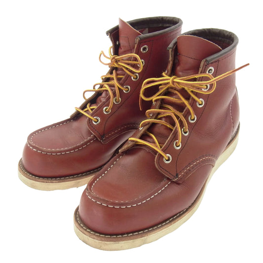 RED WING レッドウィング 8875 23年製 犬タグ 復刻 6inch CLASSIC MOC オロラセット クラシック モックトゥ ブーツ ブラウン系 US8E【中古】