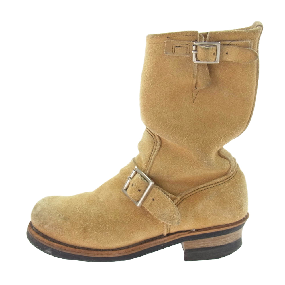 RED WING レッドウィング 8268 PT99 Engineer Boots 刺繍タグ エンジニア ブーツ ライトブラウン系 US8D【中古】
