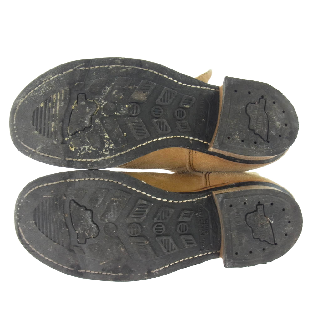 RED WING レッドウィング 8268 PT99 Engineer Boots 刺繍タグ エンジニア ブーツ ライトブラウン系 US8D【中古】