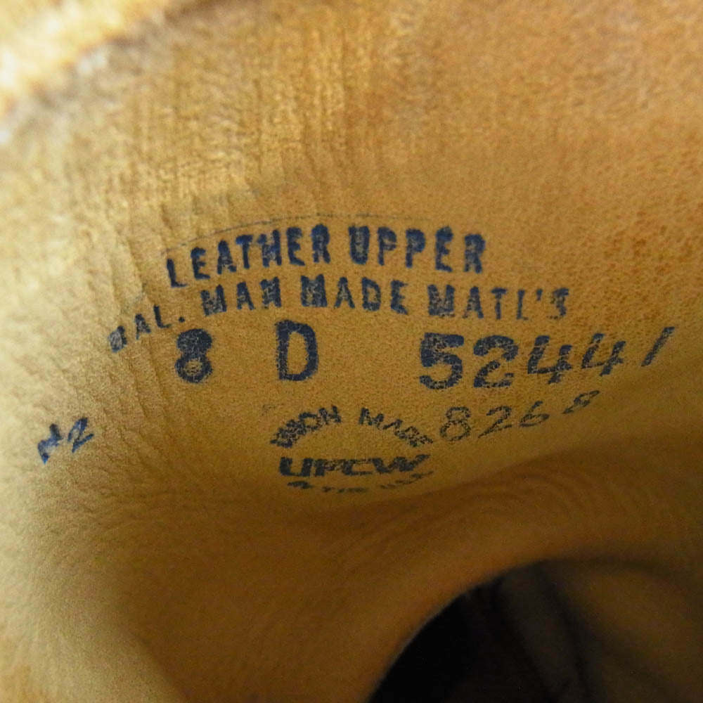 RED WING レッドウィング 8268 PT99 Engineer Boots 刺繍タグ エンジニア ブーツ ライトブラウン系 US8D【中古】