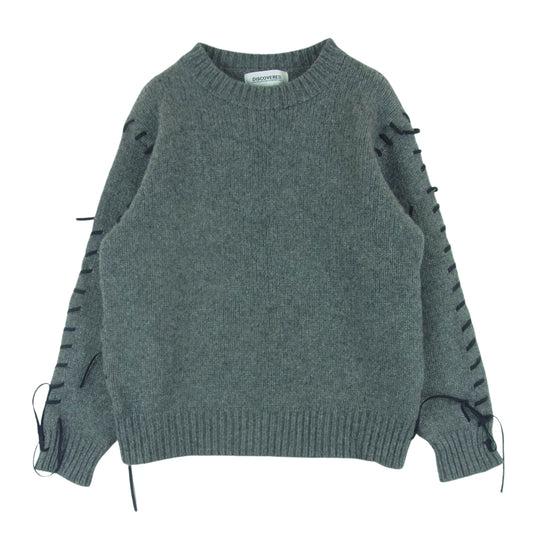 DISCOVERED ディスカバード DC-AW21-KN-04 LOOPING KNIT ルーピング ニット ビッグ シルエット セーター グレー系 1【美品】【中古】